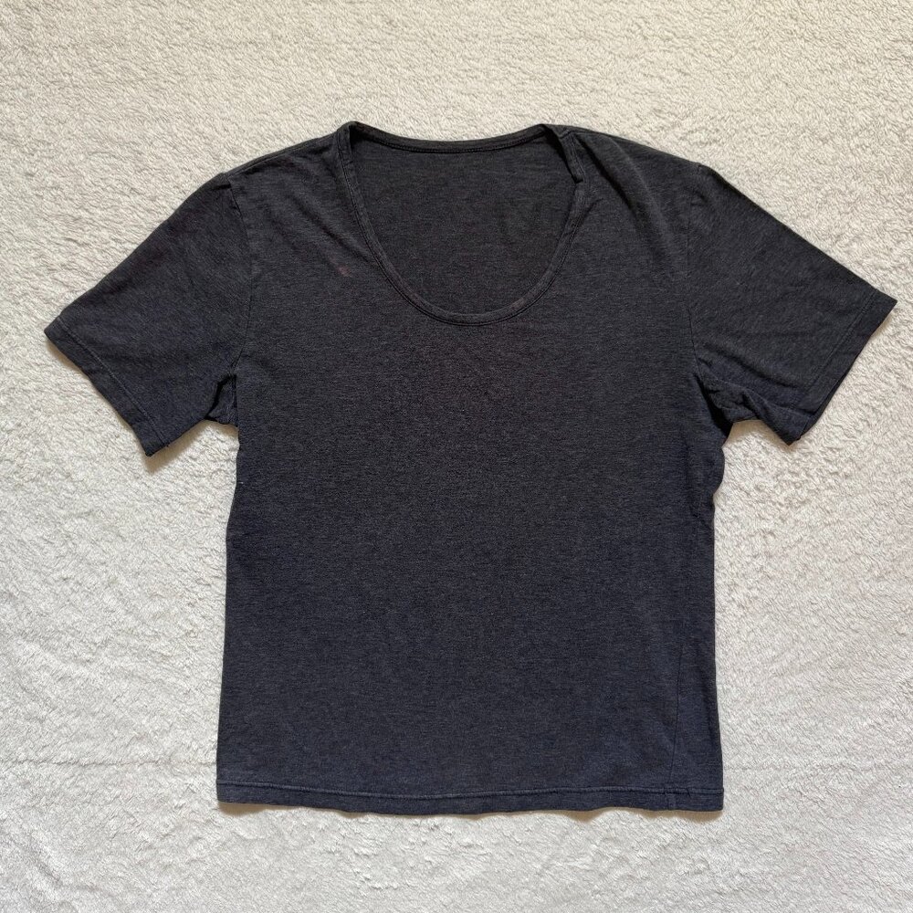 Black Denim Basic Tee